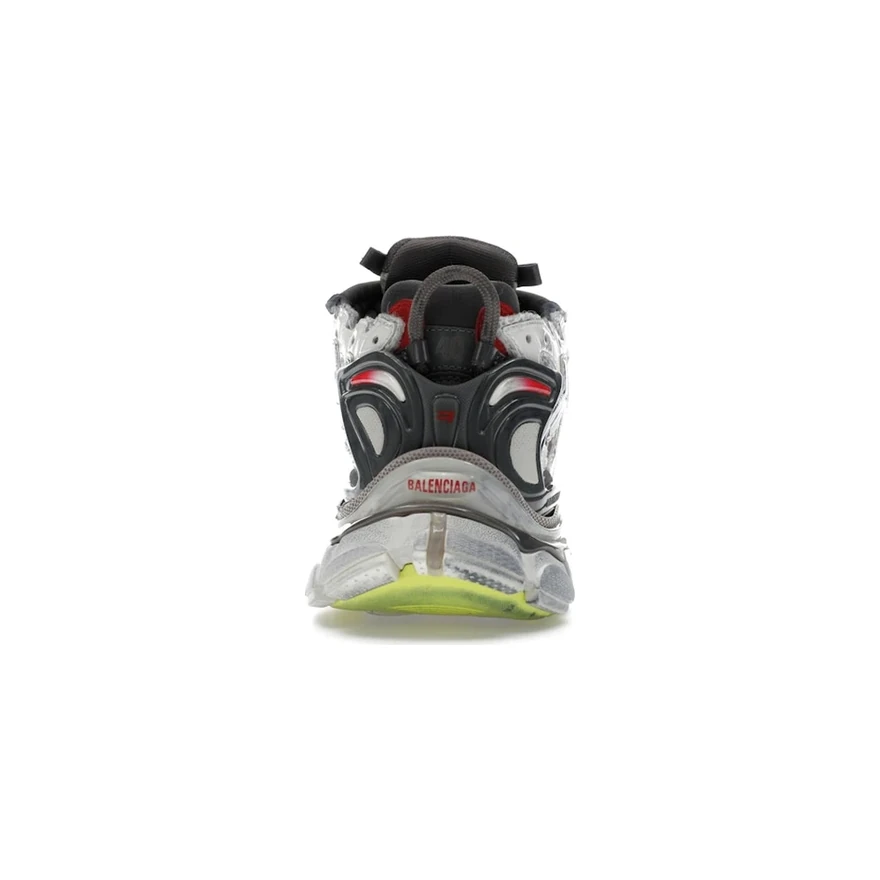 Balenciaga Runner Black White Red Neon Yellow, vue arrière