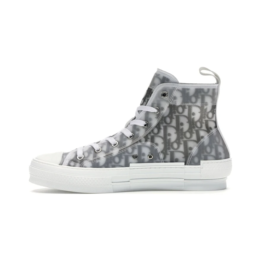 Dior B23 League High Blanche et Noire, profil intérieur