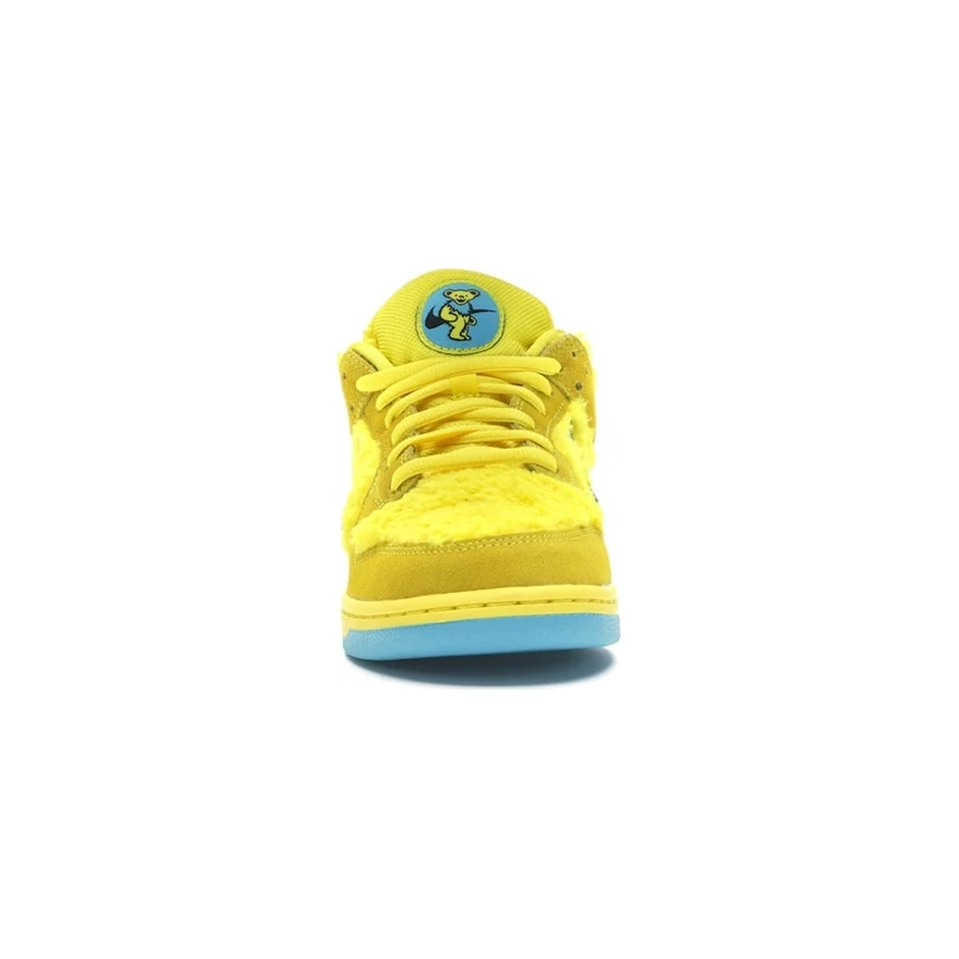 Nike SB Dunk Low Grateful Dead Bears Yellow, vue de face