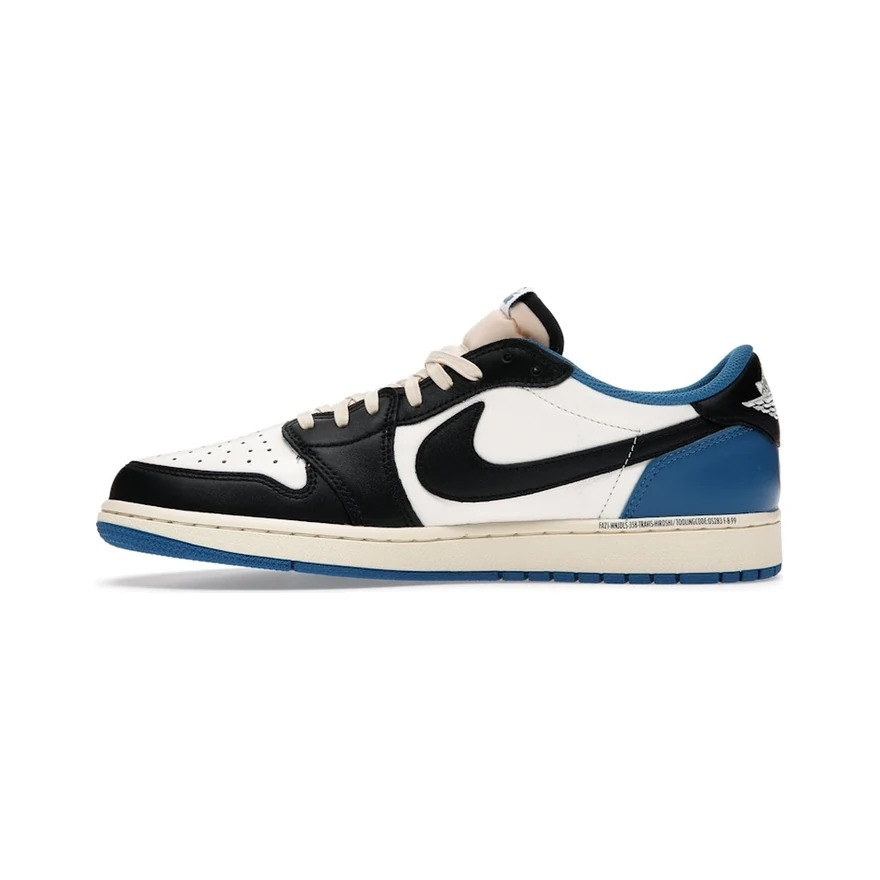 Air Jordan 1 Low Travis Scott Fragment, profil intérieur