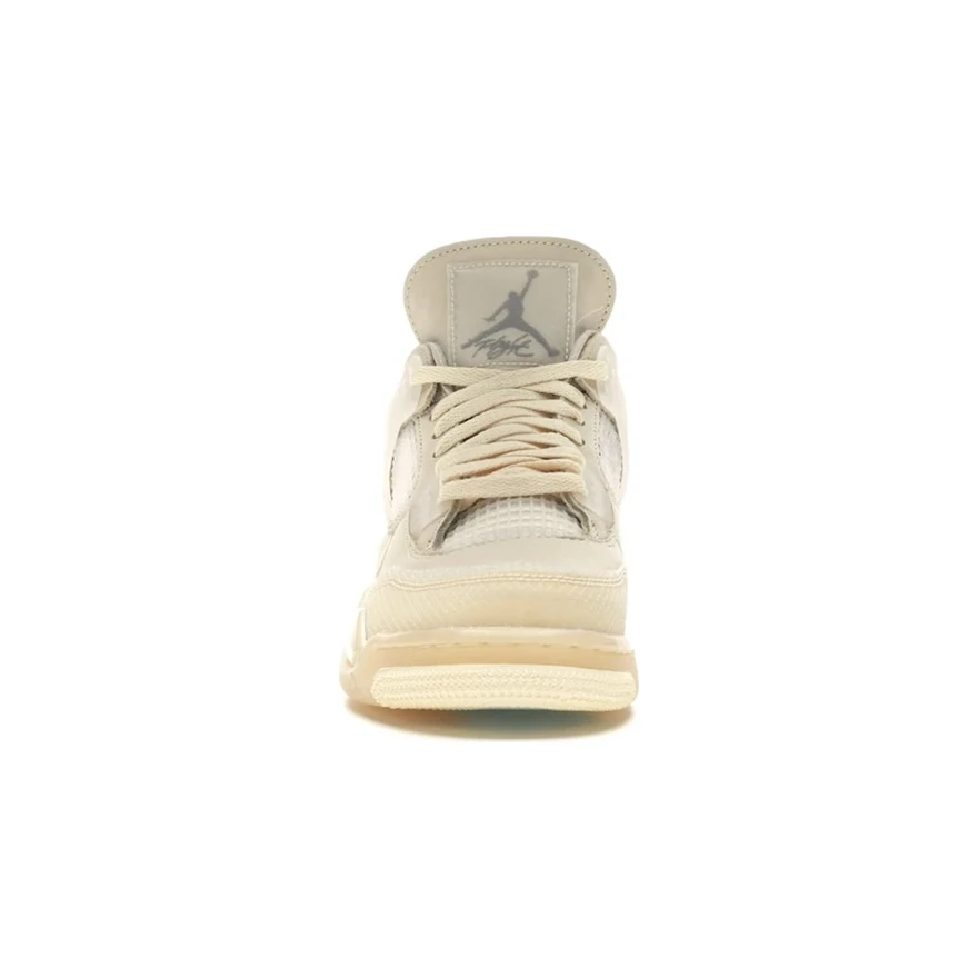 Air Jordan 4 Off-White Sail, vue de face