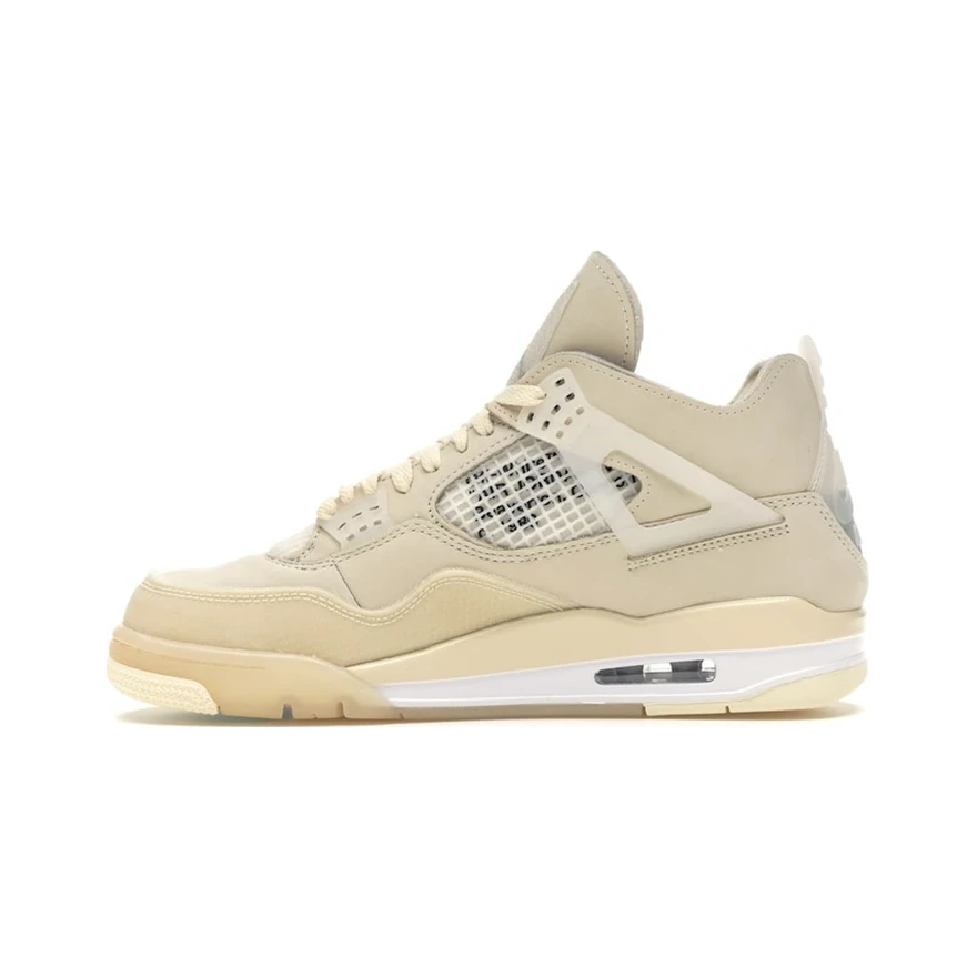 Air Jordan 4 Off-White Sail, profil intérieur