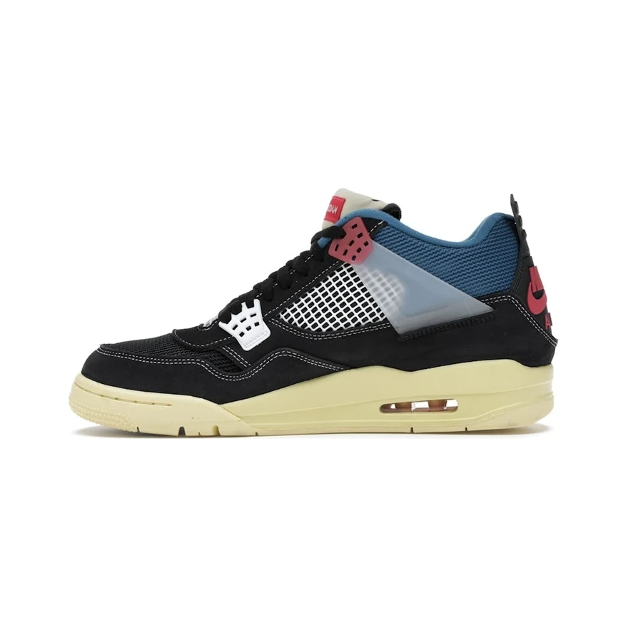 Air Jordan 4 Union Off Noir, profil intérieur