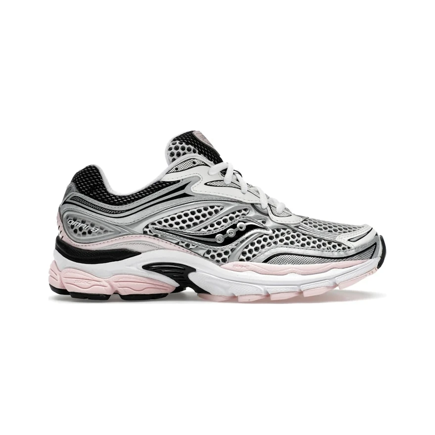 Saucony ProGrid Omni 9 White Black Silver Pink