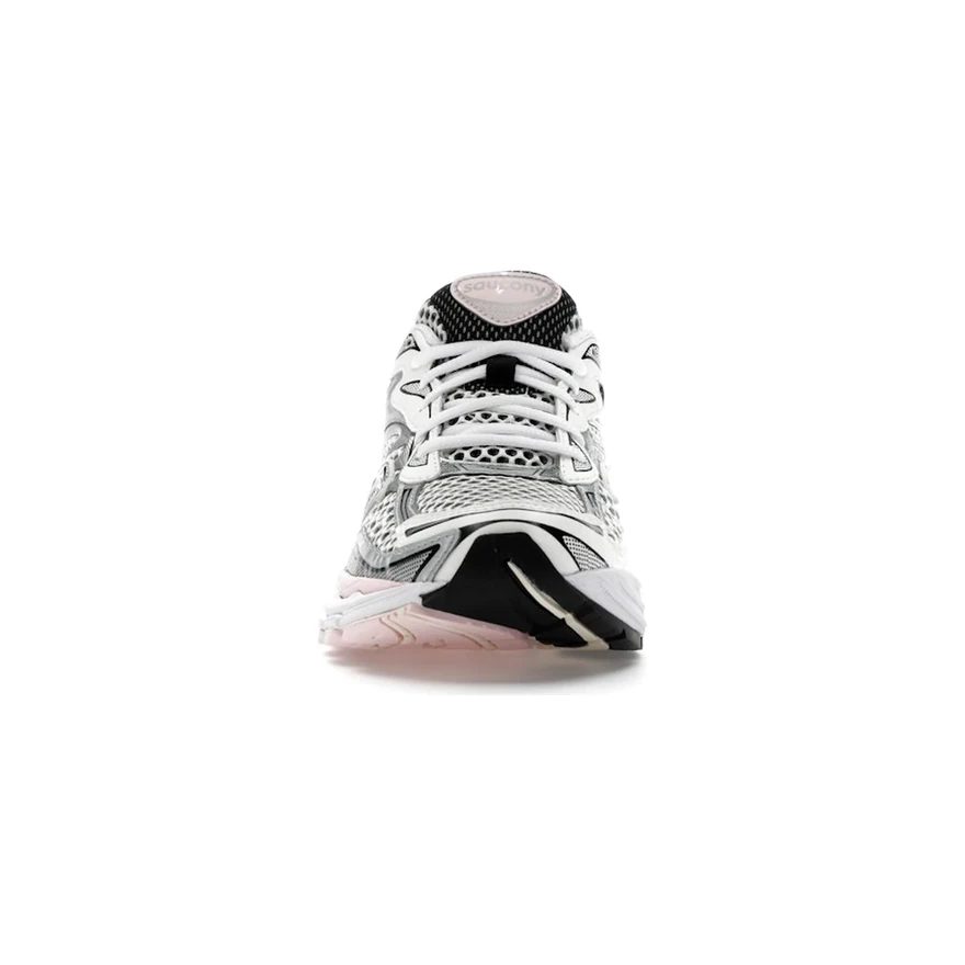 Saucony ProGrid Omni 9 White Black Silver Pink, vue de face